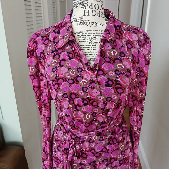 DIANE VON FURSTENBERG Phoenix printed mesh midi wrap dress - Picture 6 of 11